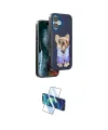 ieg™ iPhone 16 Kılıf İz Minimal Koleksiyonu - Siyah 3D Antistatik Seramik Nano Ekran Koruyucu