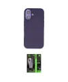 ieg™ iPhone 16 Kılıf Kıvılcım Çizgi Serisi - Şeffaf 360 Full Body Arka Koruyucu