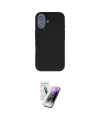 ieg™ iPhone 16 Kılıf Kıvılcım Çizgi Serisi - Şeffaf Pasifik Cam Ekran Koruyucu