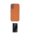 ieg™ iPhone 16 Kılıf Kıvılcım Çizgi Serisi - Siyah 3D Antistatik Hayalet Cam Ekran Koruyucu