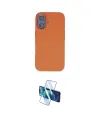 ieg™ iPhone 16 Kılıf Kıvılcım Çizgi Serisi - Siyah 3D Antistatik Seramik Nano Ekran Koruyucu