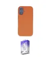 ieg™ iPhone 16 Kılıf Kıvılcım Çizgi Serisi - Siyah Bilvis 5in1 3D Magic Cam Ekran Koruyucu
