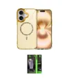 ieg™ iPhone 16 Kılıf Kıvılcım Form Prime - Şeffaf 360 Full Body Arka Koruyucu