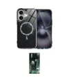 ieg™ iPhone 16 Kılıf Kıvılcım Form Prime - Siyah 360 Mat Full Body Arka Koruyucu