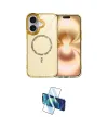 ieg™ iPhone 16 Kılıf Kıvılcım Form Prime - Siyah 3D Antistatik Seramik Nano Ekran Koruyucu