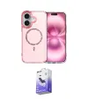 ieg™ iPhone 16 Kılıf Kıvılcım Form Prime - Siyah Bilvis 5in1 5D Magic Hayalet Cam Ekran Koruyucu