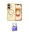 ieg™ iPhone 16 Kılıf Kıvılcım Form Prime - Siyah Bilvis 5in1 5D Magic Hayalet Cam Ekran Koruyucu