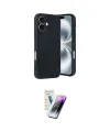 ieg™ iPhone 16 Kılıf Kıvılcım Işık Serisi - Şeffaf Pasifik Cam Ekran Koruyucu