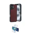 ieg™ iPhone 16 Kılıf Kıvılcım Işık Serisi - Siyah 3D Antistatik Seramik Nano Ekran Koruyucu