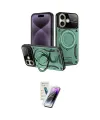 ieg™ iPhone 16 Kılıf Kıvılcım Modern Serisi - Şeffaf Pasifik Cam Ekran Koruyucu