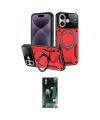 ieg™ iPhone 16 Kılıf Kıvılcım Modern Serisi - Siyah 360 Mat Full Body Arka Koruyucu