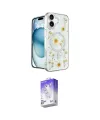 ieg™ iPhone 16 Kılıf Kozmos Doku - Siyah Bilvis 5in1 3D Magic Cam Ekran Koruyucu