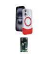 ieg™ iPhone 16 Kılıf Kozmos Form Özel Seri - Siyah 360 Mat Full Body Arka Koruyucu