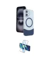 ieg™ iPhone 16 Kılıf Kozmos Form Özel Seri - Siyah 3D Antistatik Seramik Nano Ekran Koruyucu