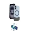 ieg™ iPhone 16 Kılıf Kozmos Form Özel Seri - Siyah 3D Antistatik Seramik Nano Ekran Koruyucu