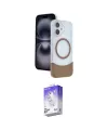 ieg™ iPhone 16 Kılıf Kozmos Form Özel Seri - Siyah Bilvis 5in1 3D Magic Cam Ekran Koruyucu