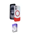 ieg™ iPhone 16 Kılıf Kozmos Form Özel Seri - Siyah Bilvis 5in1 3D Magic Cam Ekran Koruyucu
