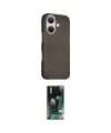 ieg™ iPhone 16 Kılıf Kozmos Klasik Prime - Siyah 360 Mat Full Body Arka Koruyucu