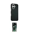 ieg™ iPhone 16 Kılıf Kozmos Klasik Prime - Siyah 360 Mat Full Body Arka Koruyucu