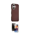 ieg™ iPhone 16 Kılıf Kozmos Klasik Prime - Siyah 3D Antistatik Mat Seramik Nano Ekran Koruyucu