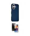 ieg™ iPhone 16 Kılıf Kozmos Klasik Prime - Siyah 3D Antistatik Mat Seramik Nano Ekran Koruyucu