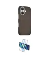 ieg™ iPhone 16 Kılıf Kozmos Klasik Prime - Siyah 3D Antistatik Seramik Nano Ekran Koruyucu