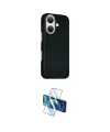 ieg™ iPhone 16 Kılıf Kozmos Klasik Prime - Siyah 3D Antistatik Seramik Nano Ekran Koruyucu