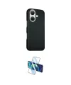 ieg™ iPhone 16 Kılıf Kozmos Klasik Prime - Siyah 3D Antistatik Seramik Nano Ekran Koruyucu