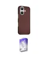 ieg™ iPhone 16 Kılıf Kozmos Klasik Prime - Siyah Bilvis 5in1 3D Magic Cam Ekran Koruyucu