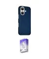 ieg™ iPhone 16 Kılıf Kozmos Klasik Prime - Siyah Bilvis 5in1 3D Magic Cam Ekran Koruyucu