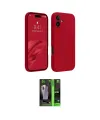 ieg™ iPhone 16 Kılıf Kozmos Yansıma Özel Seri - Şeffaf 360 Full Body Arka Koruyucu