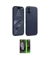 ieg™ iPhone 16 Kılıf Kozmos Yansıma Özel Seri - Şeffaf 360 Full Body Arka Koruyucu