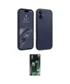 ieg™ iPhone 16 Kılıf Kozmos Yansıma Özel Seri - Siyah 360 Mat Full Body Arka Koruyucu