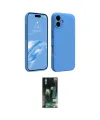 ieg™ iPhone 16 Kılıf Kozmos Yansıma Özel Seri - Siyah 360 Mat Full Body Arka Koruyucu