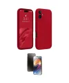 ieg™ iPhone 16 Kılıf Kozmos Yansıma Özel Seri - Siyah 3D Antistatik Mat Seramik Nano Ekran Koruyucu