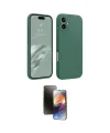 ieg™ iPhone 16 Kılıf Kozmos Yansıma Özel Seri - Siyah 3D Antistatik Mat Seramik Nano Ekran Koruyucu