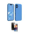 ieg™ iPhone 16 Kılıf Kozmos Yansıma Özel Seri - Siyah 3D Antistatik Mat Seramik Nano Ekran Koruyucu