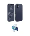 ieg™ iPhone 16 Kılıf Kozmos Yansıma Özel Seri - Siyah 3D Antistatik Seramik Nano Ekran Koruyucu