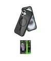 ieg™ iPhone 16 Kılıf Nova Asil Prime - Şeffaf 360 Full Body Arka Koruyucu