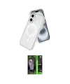ieg™ iPhone 16 Kılıf Nova Asil Prime - Şeffaf 360 Full Body Arka Koruyucu