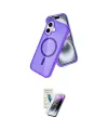 ieg™ iPhone 16 Kılıf Nova Asil Prime - Şeffaf Pasifik Cam Ekran Koruyucu