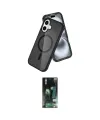 ieg™ iPhone 16 Kılıf Nova Asil Prime - Siyah 360 Mat Full Body Arka Koruyucu