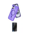 ieg™ iPhone 16 Kılıf Nova Asil Prime - Siyah 3D Antistatik Hayalet Cam Ekran Koruyucu