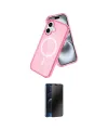 ieg™ iPhone 16 Kılıf Nova Asil Prime - Siyah 3D Antistatik Hayalet Cam Ekran Koruyucu