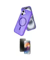 ieg™ iPhone 16 Kılıf Nova Asil Prime - Siyah 3D Antistatik Mat Seramik Nano Ekran Koruyucu