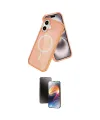 ieg™ iPhone 16 Kılıf Nova Asil Prime - Siyah 3D Antistatik Mat Seramik Nano Ekran Koruyucu