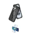 ieg™ iPhone 16 Kılıf Nova Asil Prime - Siyah 3D Antistatik Seramik Nano Ekran Koruyucu