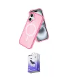 ieg™ iPhone 16 Kılıf Nova Asil Prime - Siyah Bilvis 5in1 5D Magic Hayalet Cam Ekran Koruyucu