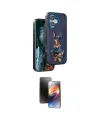 ieg™ iPhone 16 Kılıf Nova Form Koleksiyonu - Siyah 3D Antistatik Mat Seramik Nano Ekran Koruyucu
