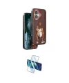 ieg™ iPhone 16 Kılıf Nova Form Koleksiyonu - Siyah 3D Antistatik Seramik Nano Ekran Koruyucu